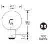 6 Volt 36W SBC BA15D base Head, Spot & Fog bulb